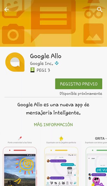 registro previo en Google Llo